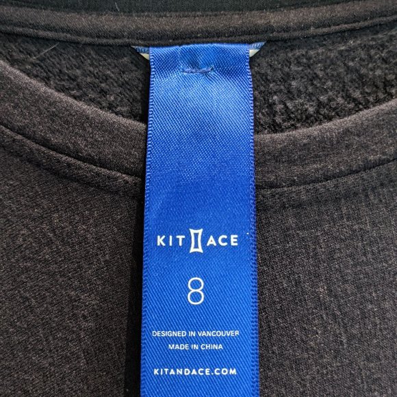 Kit and Ace Navy Wave Long Sleeve Dress - Picture 3 of 5